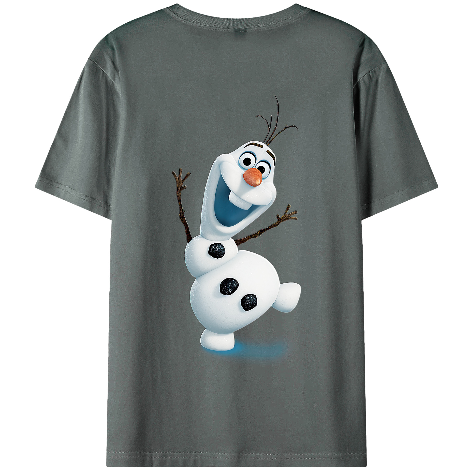 （画像用） アナと雪の女王 アンナ エルサ Frozen Anna Elsa 綿100％半袖Tシャツ（背面プリント）